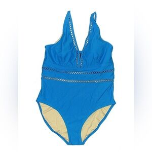 Swimsuits For All Vibrant Blue One-Piece